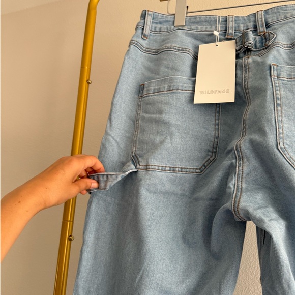 Wildfang The Essential Work denim Women's Sz L Light Wash Carpenter Jeans NEW - Picture 7 of 8